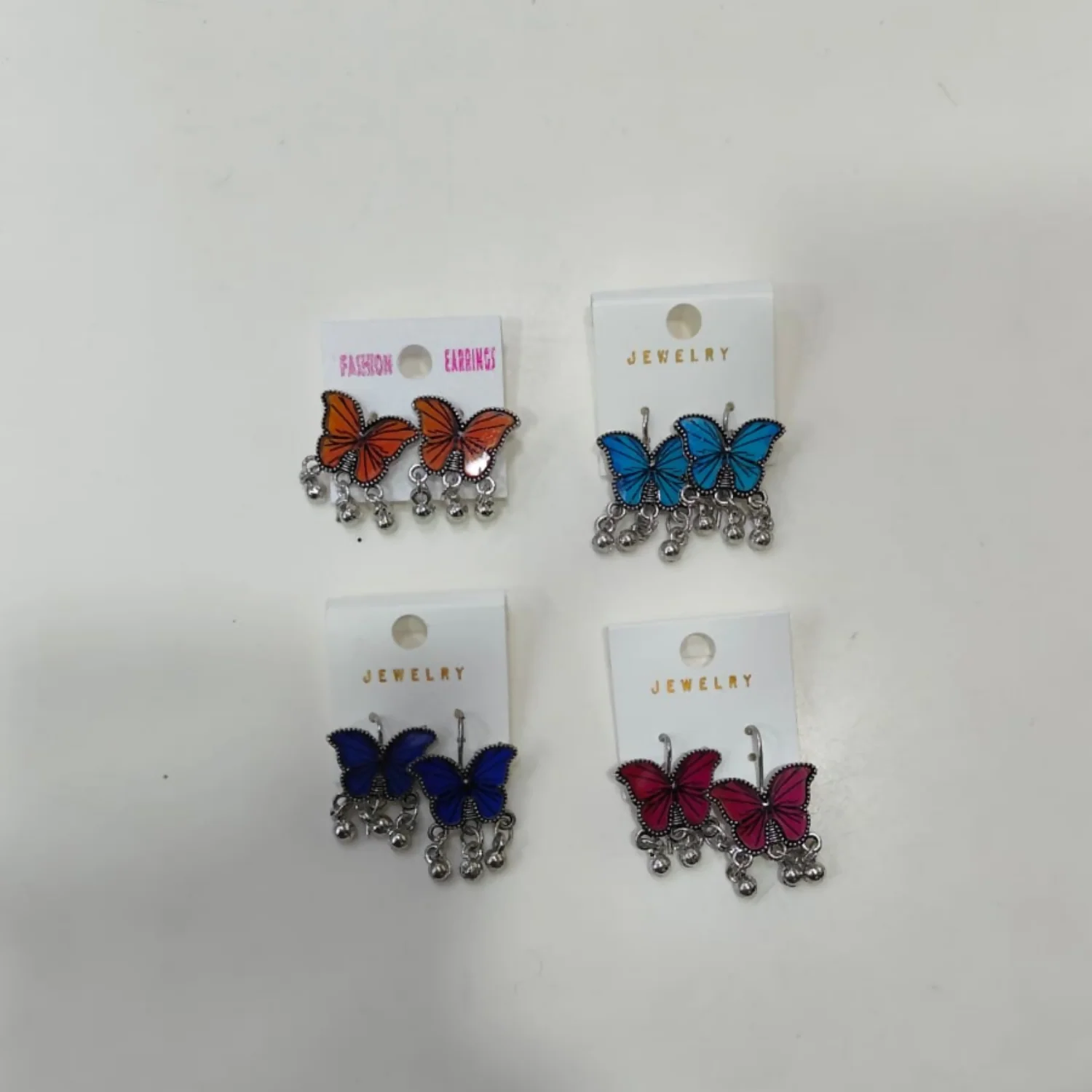 BEAUTIFUL ELEGANT BUTTERFLY EARRINGS WITH COMBO OF 4 COLOURS - Image 4