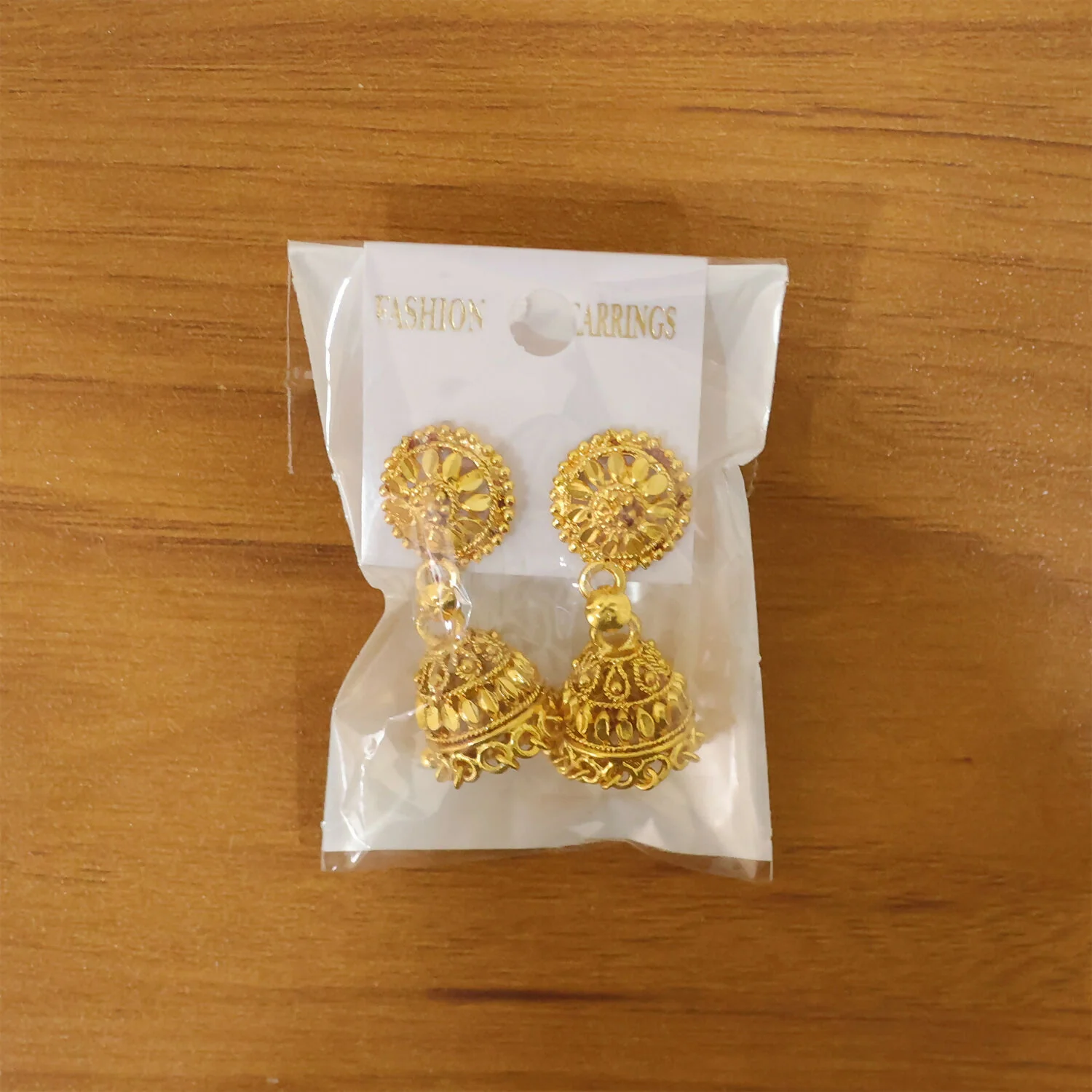 Beautiful Gold Plated Traditional Jhumka Earrings for Women Party Wear - Image 6