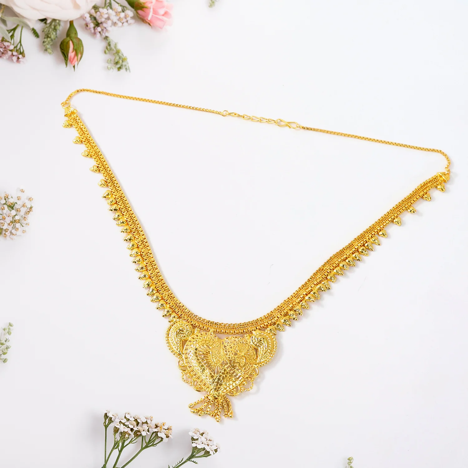 Beautiful Necklace With Matching Earrings Set Of 2 Piece - Image 3