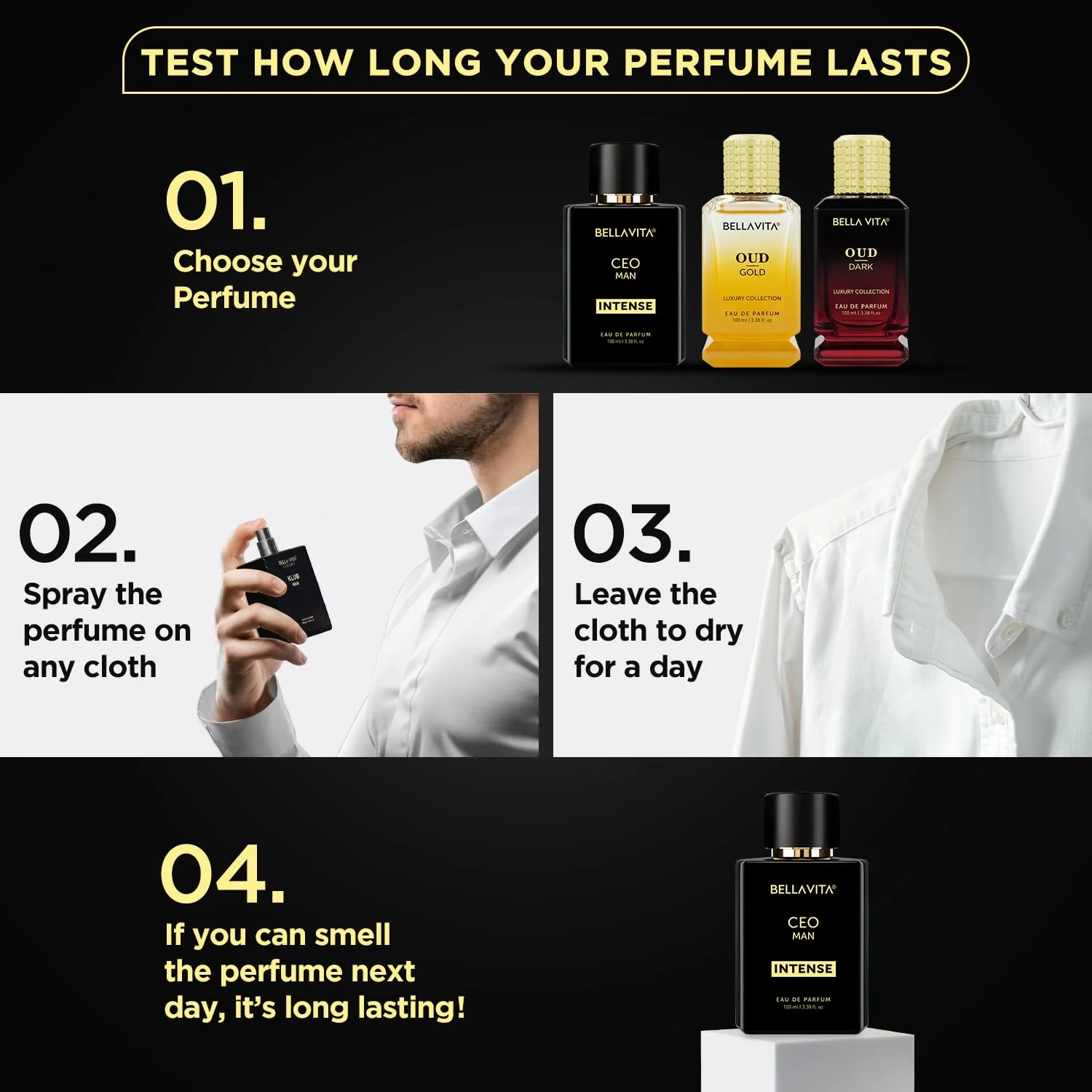 Bellavita Premium CEO Man Intense Eau De Perfume 100 ML - Image 6