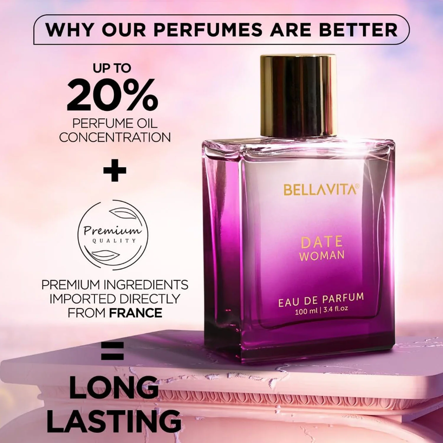 Bellavita Premium Date Woman Eau De Parfum 100 ML - Image 5