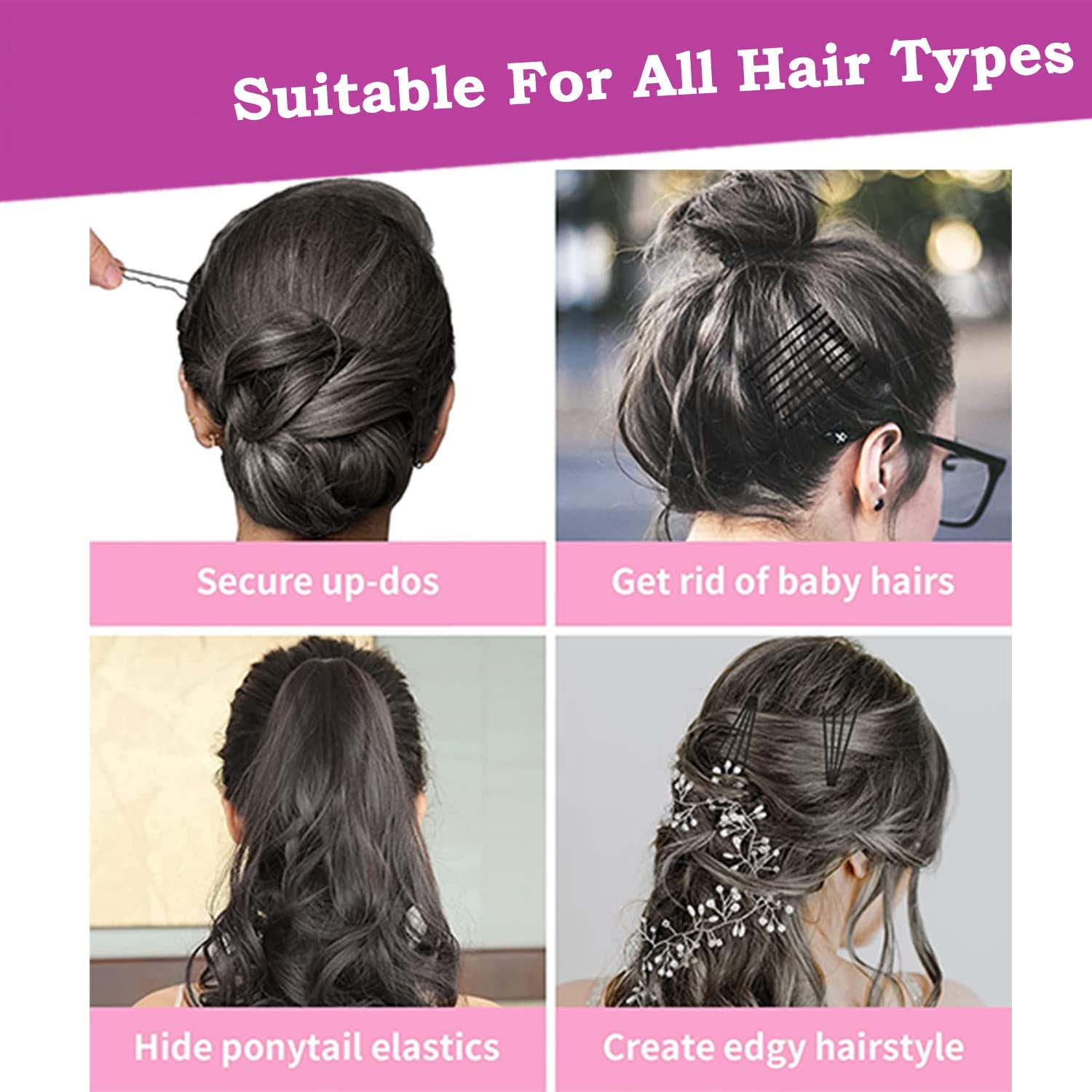 Big Black Hair Bobby Pins (24 Pc) - Image 4