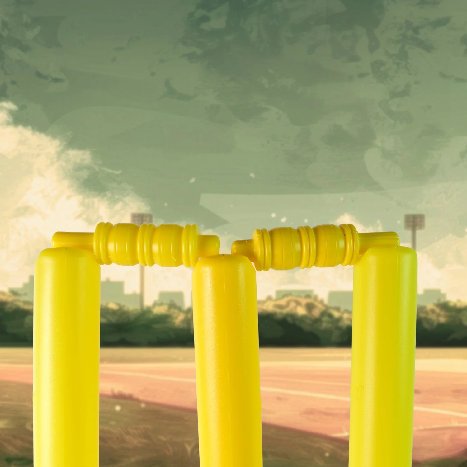 Cricket Kit with Bat, Rubber Ball, Bails, 3 Stumps & Stand Base - Image 3