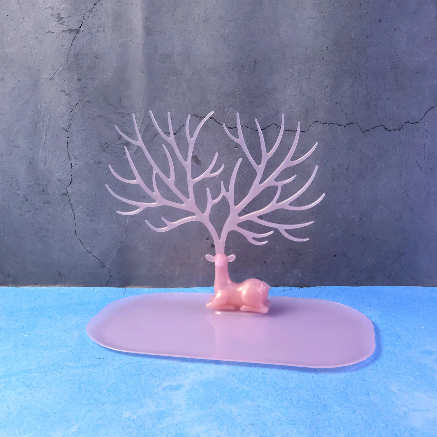 Big Deer Antlers Jewelry Stand Tree-Shaped Earring and Ring Organizer with Base - Image 7