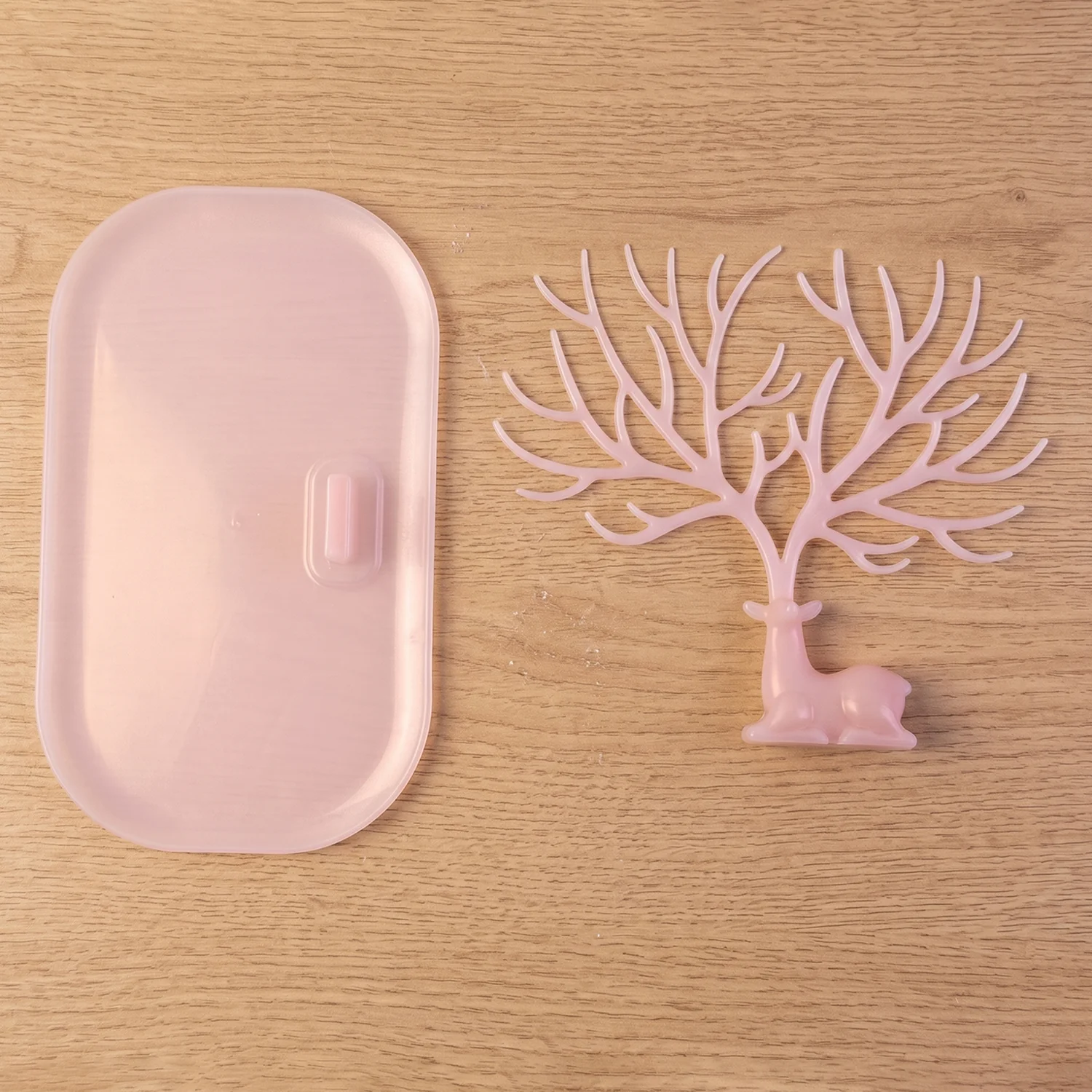 Big Deer Antlers Jewelry Stand Tree-Shaped Earring and Ring Organizer with Base - Image 8