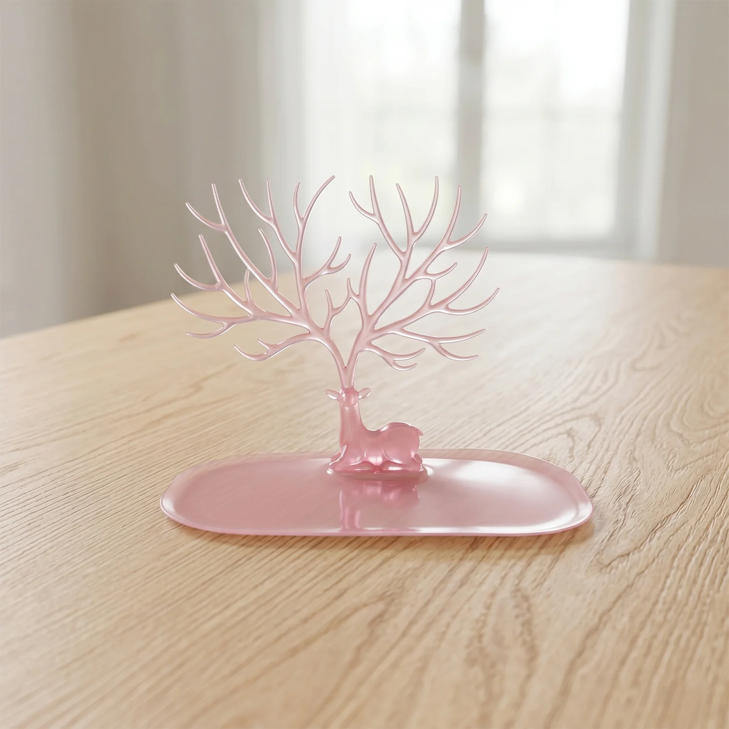 Big Deer Antlers Jewelry Stand Tree-Shaped Earring and Ring Organizer with Base - Image 9