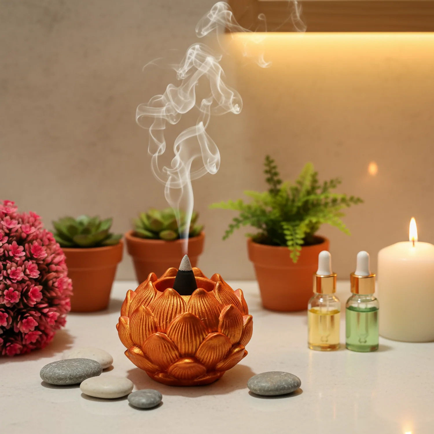 Big Kamal Lotus Decorative Diya Multi-Purpose Tealight Candle Holder - Image 6