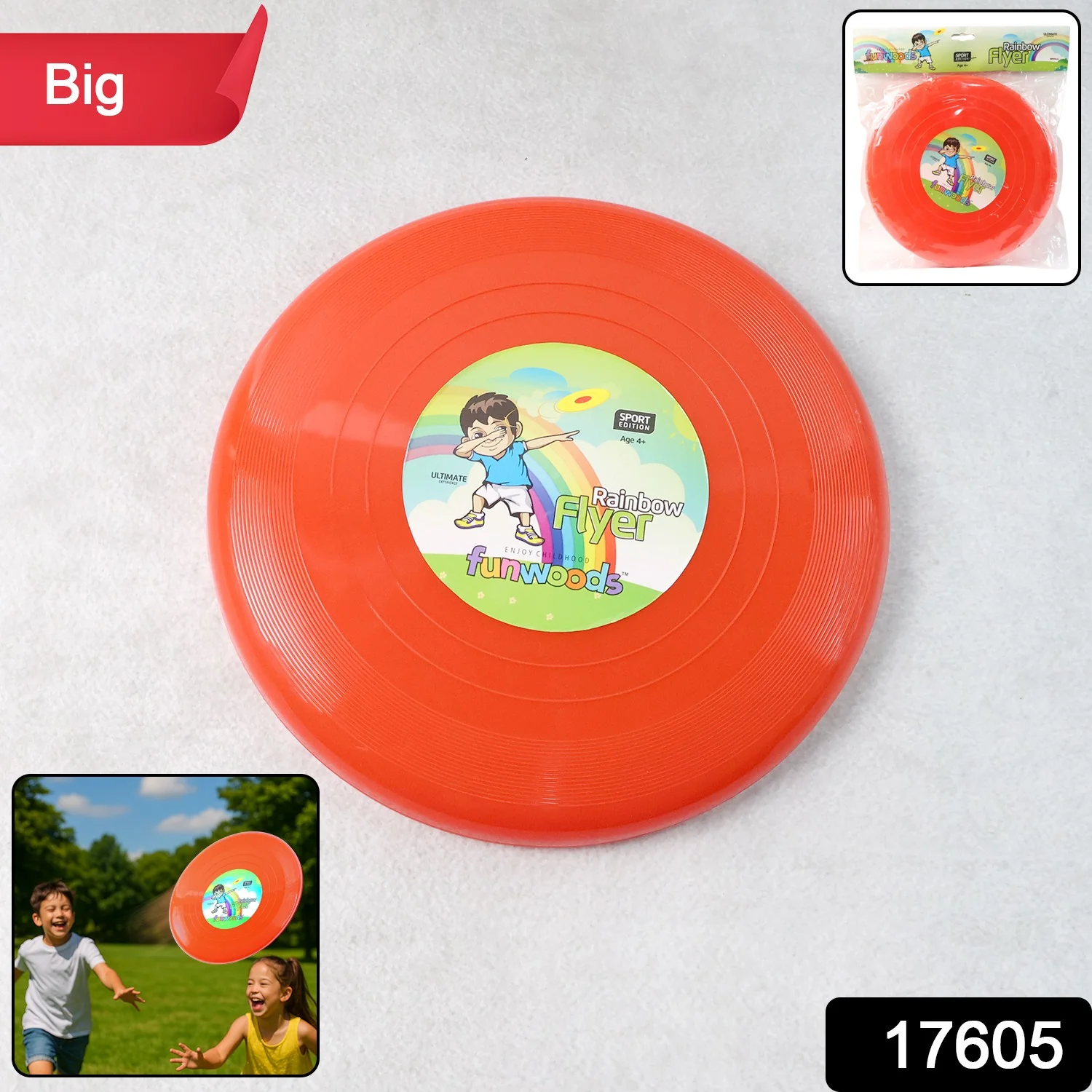 Funwoods Big Outdoor Flying Disc Throw & Catch Game Toy (1 Pc) - Image 2