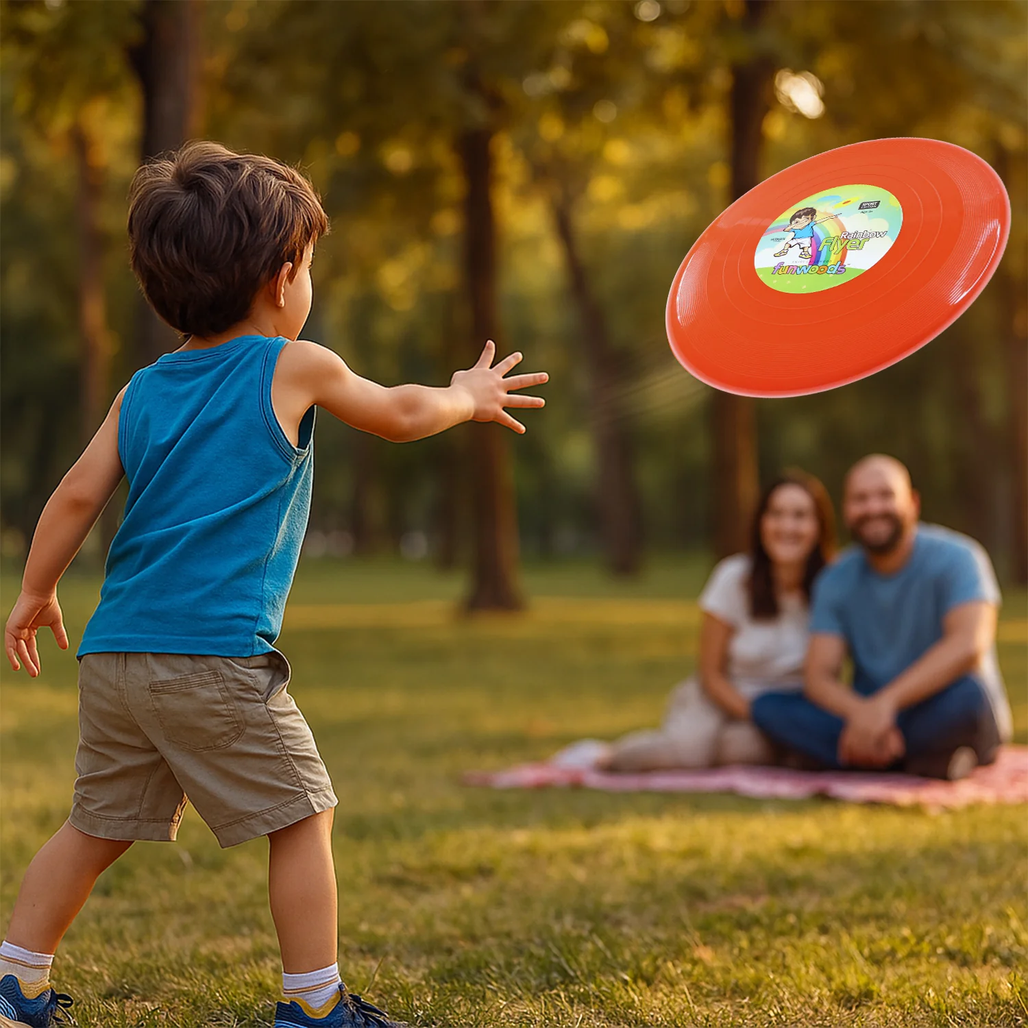 Funwoods Big Outdoor Flying Disc Throw & Catch Game Toy (1 Pc) - Image 3