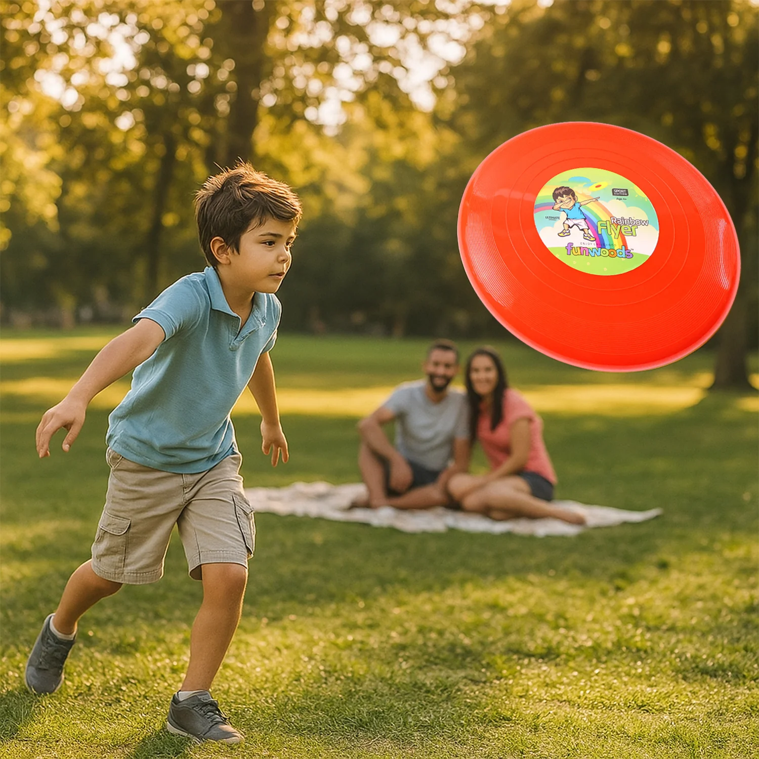 Funwoods Big Outdoor Flying Disc Throw & Catch Game Toy (1 Pc) - Image 7