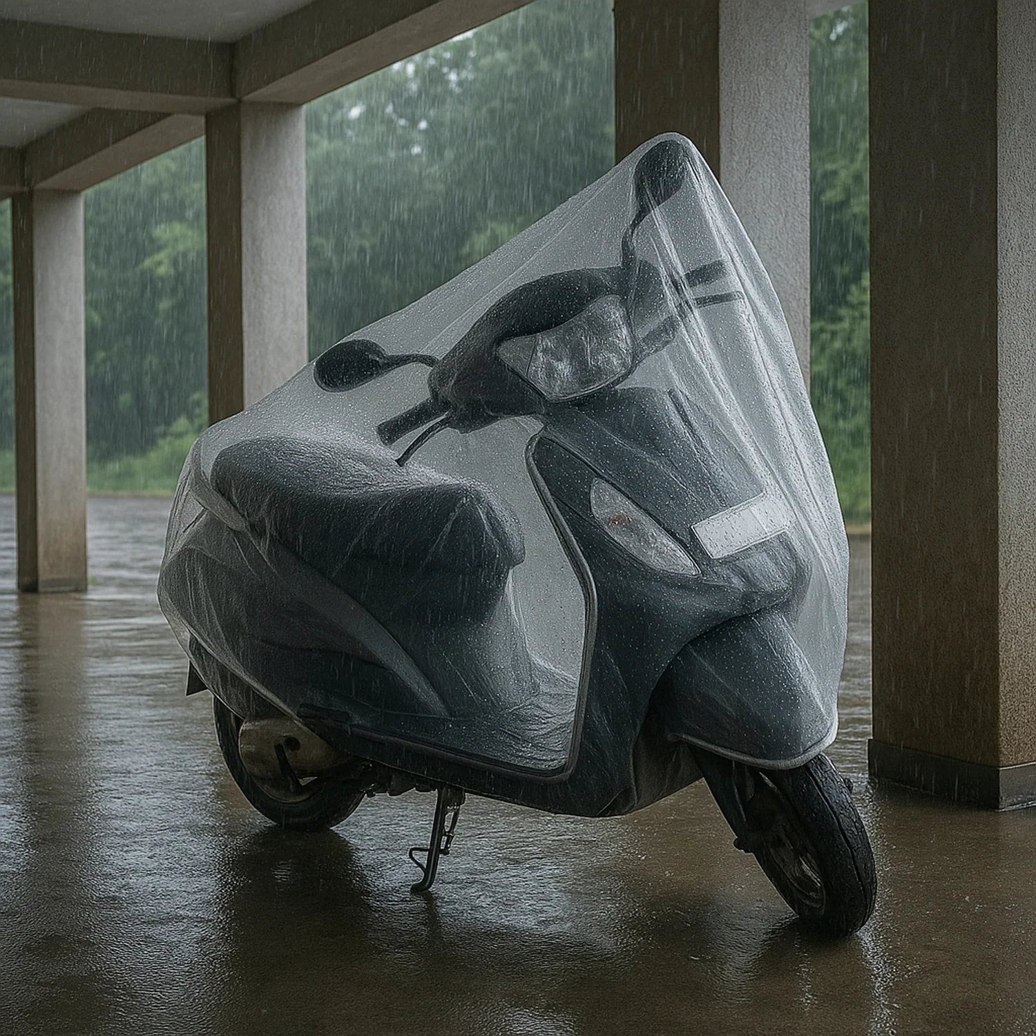 Big Plastic Activa Cover (1 Pc / 240 Cm Long Adjustable) - Image 4