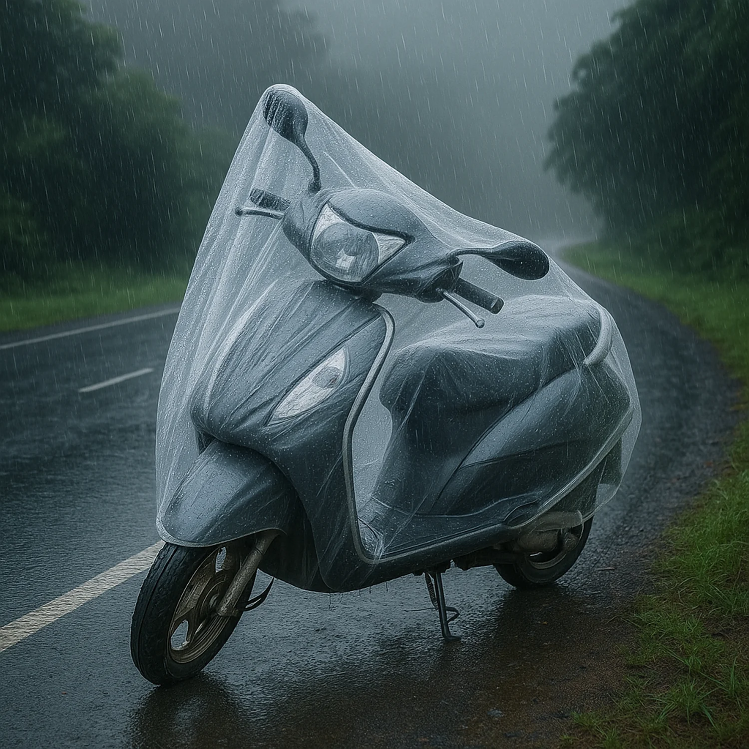 Big Plastic Activa Cover (1 Pc / 240 Cm Long Adjustable) - Image 6