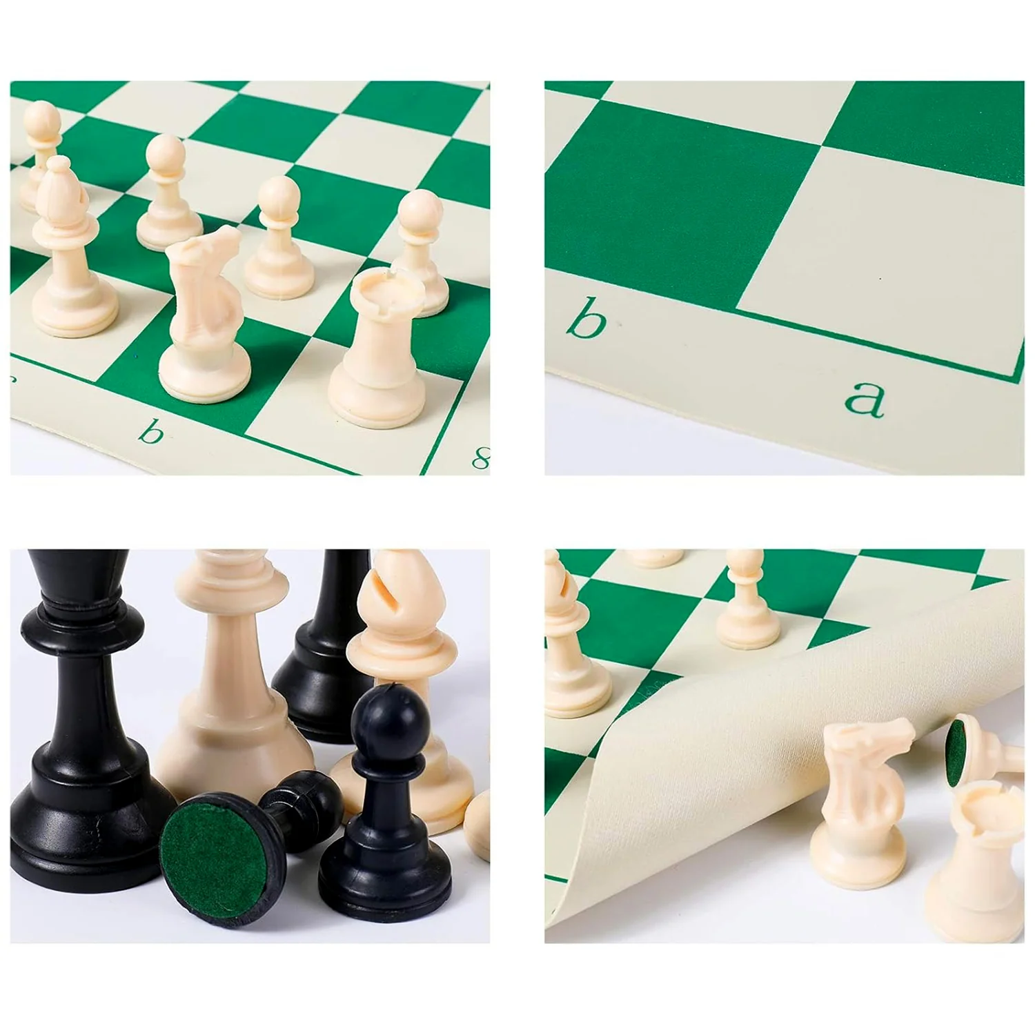 Big Premium Portable Chess Set Plastic Chess Pieces (1 Set) - Image 3