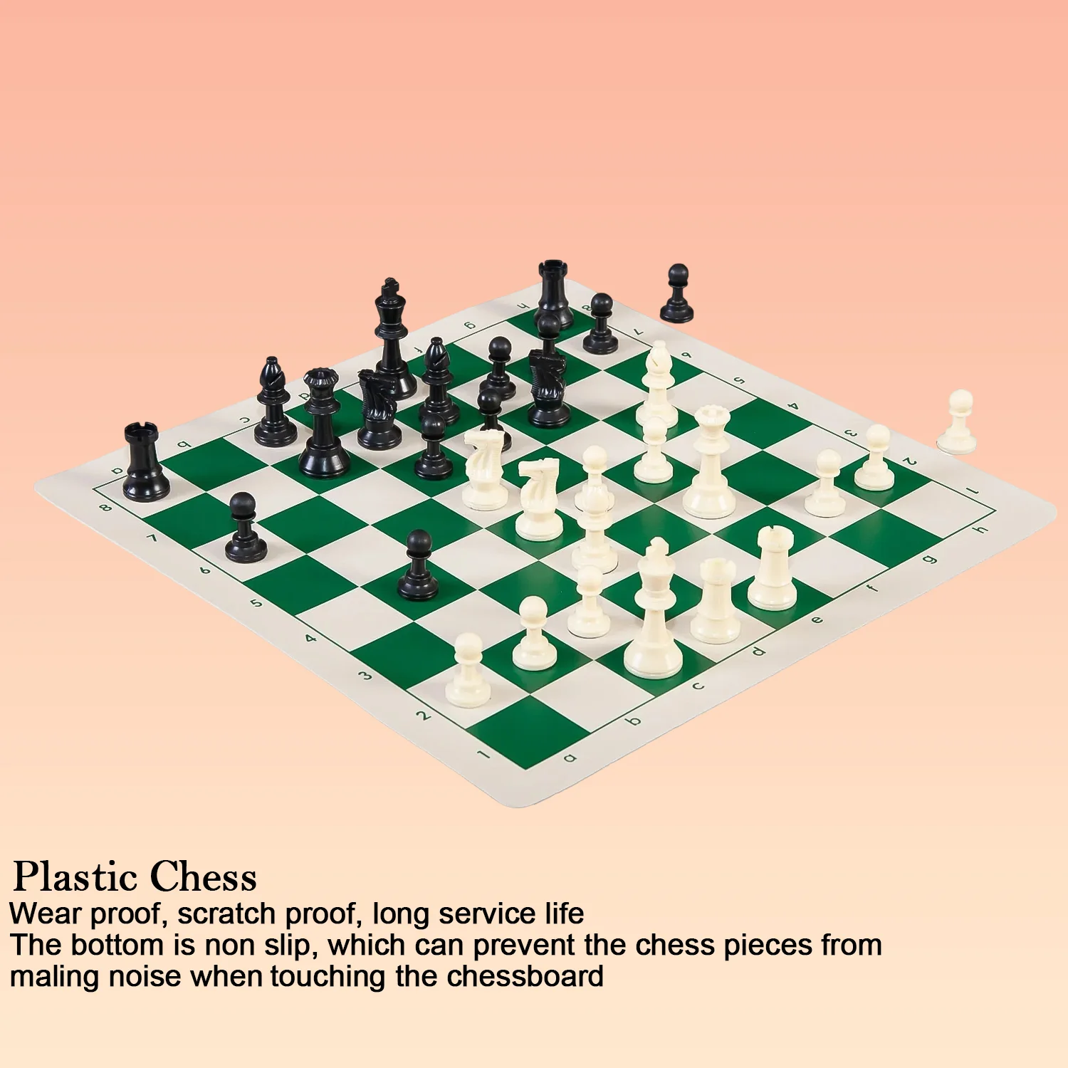 Big Premium Portable Chess Set Plastic Chess Pieces (1 Set) - Image 4