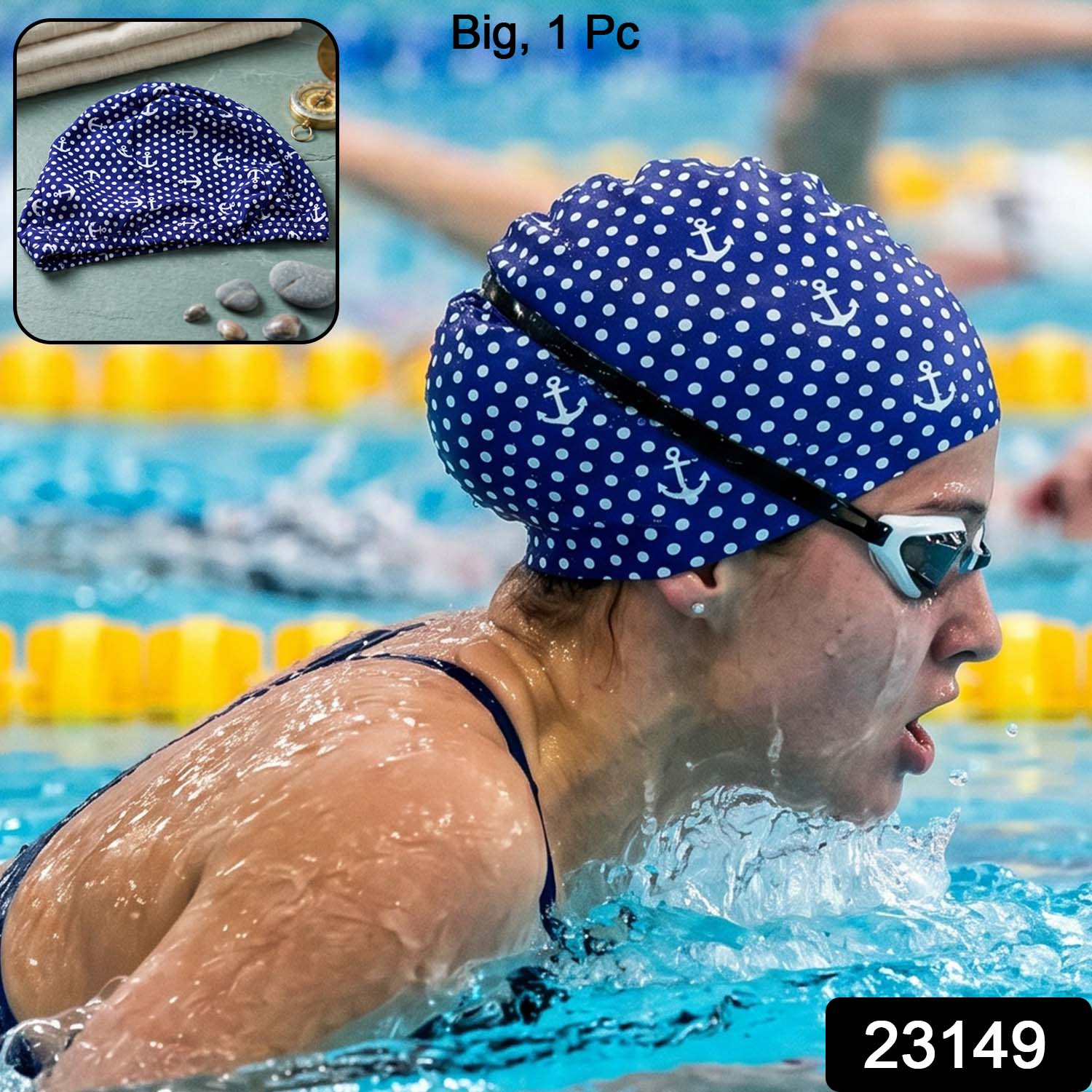 Big Premium Stretchable Swimming Cap (1 Pc) - Image 2