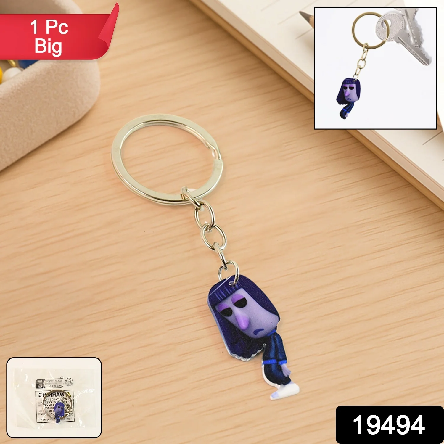 Big Size Cartoon-Themed Character Keychain (1 Pc) - Image 2