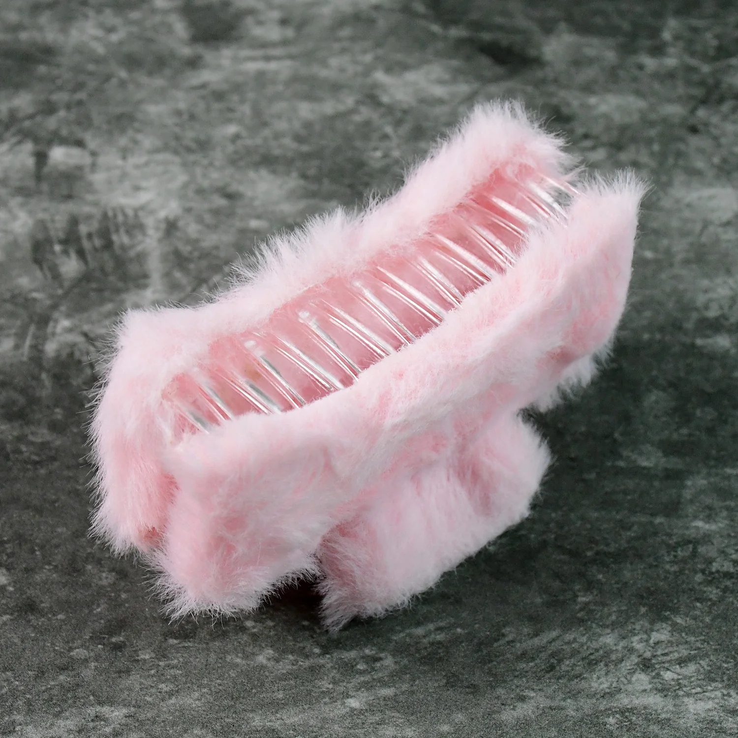 Big-Size Soft Faux Fur Hair Claw Clips (12 Pc) - Image 8