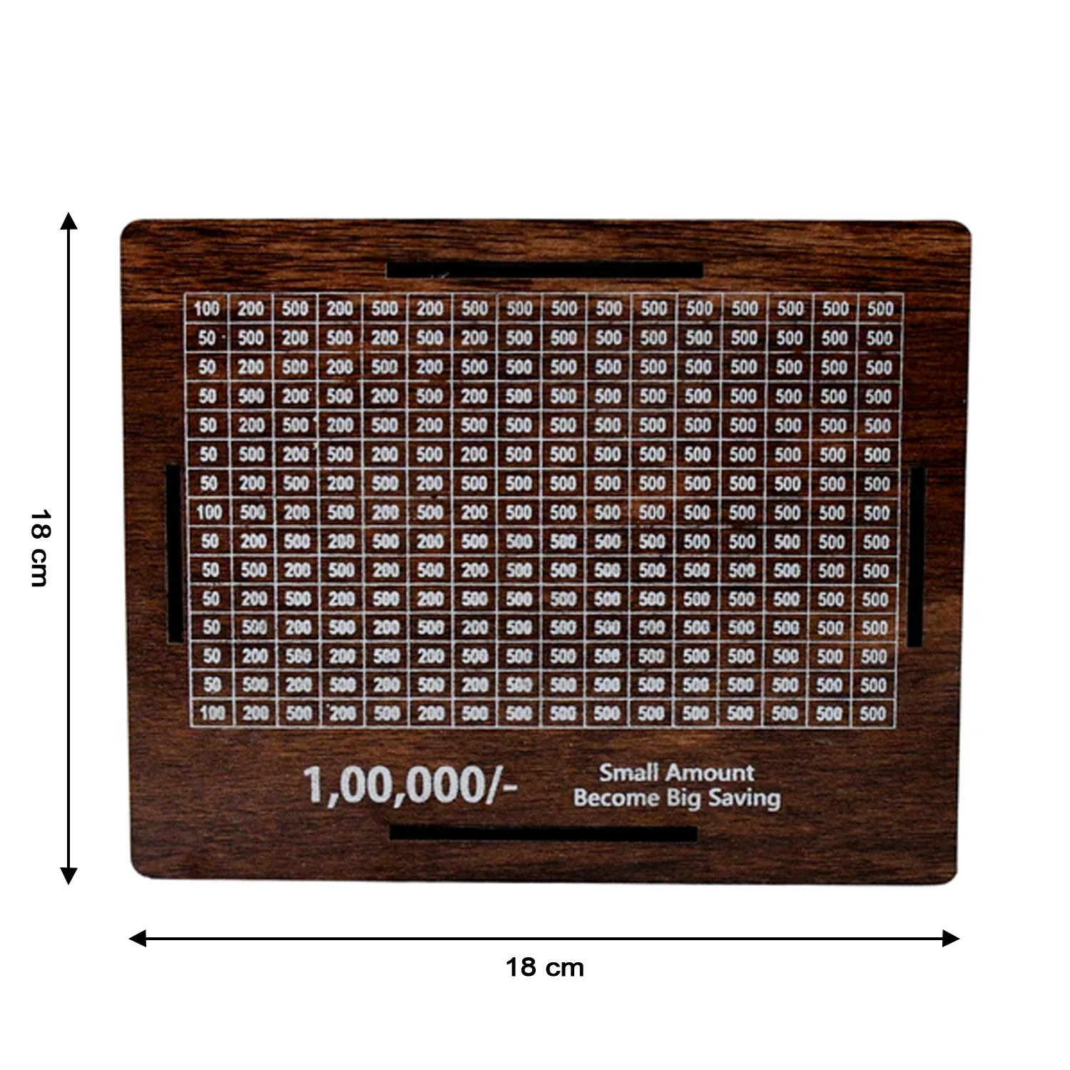 Big Wooden Savings Challenge Money Bank / Piggy Bank - (1 Pc) - Image 7