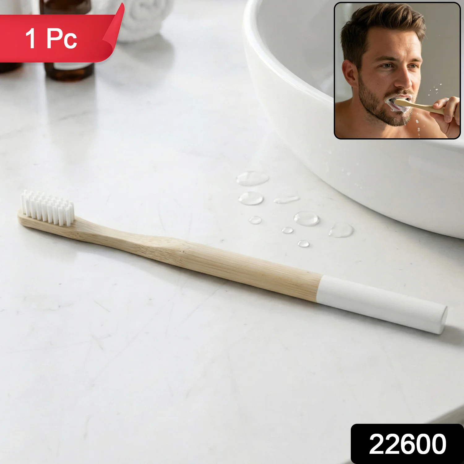 Biodegradable Bamboo Toothbrush Soft Bristle (1 Pc / Mix Color) - Image 2