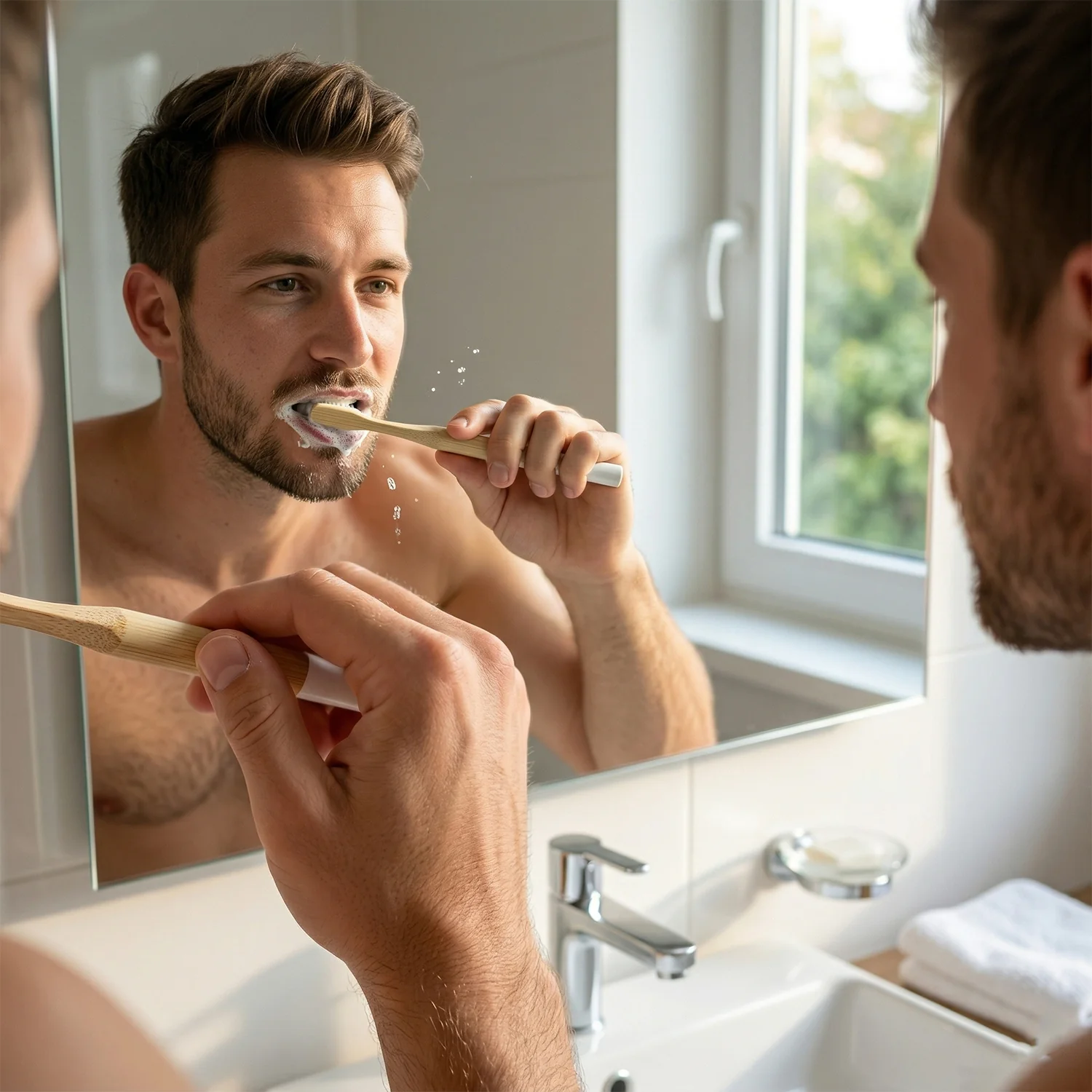 Biodegradable Bamboo Toothbrush Soft Bristle (1 Pc / Mix Color) - Image 5