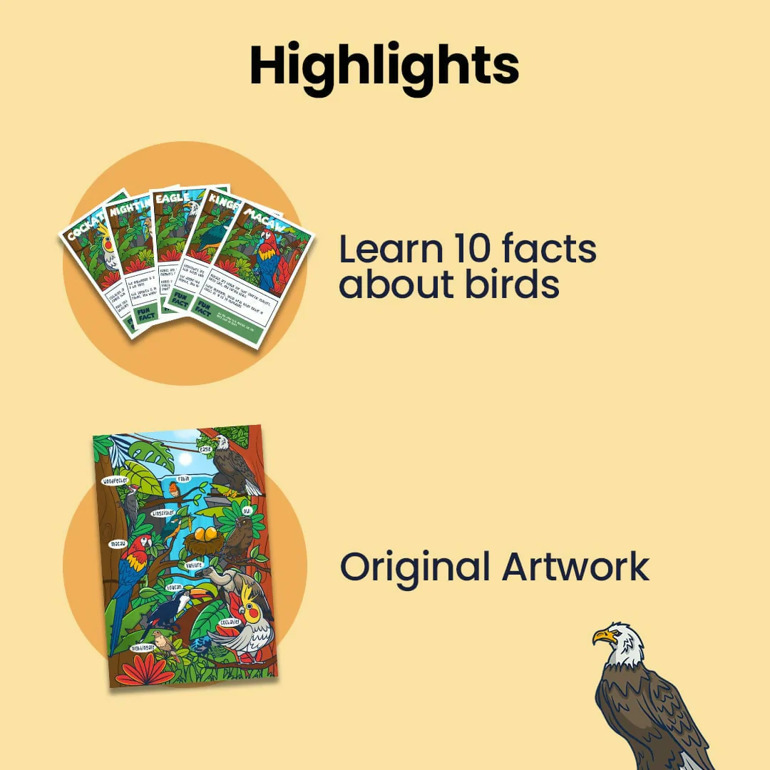 BIRD MYSTERY PUZZLE - AGE 3+ (38 PUZZLE PIECES) MDF PUZZLE SERIES - Image 8