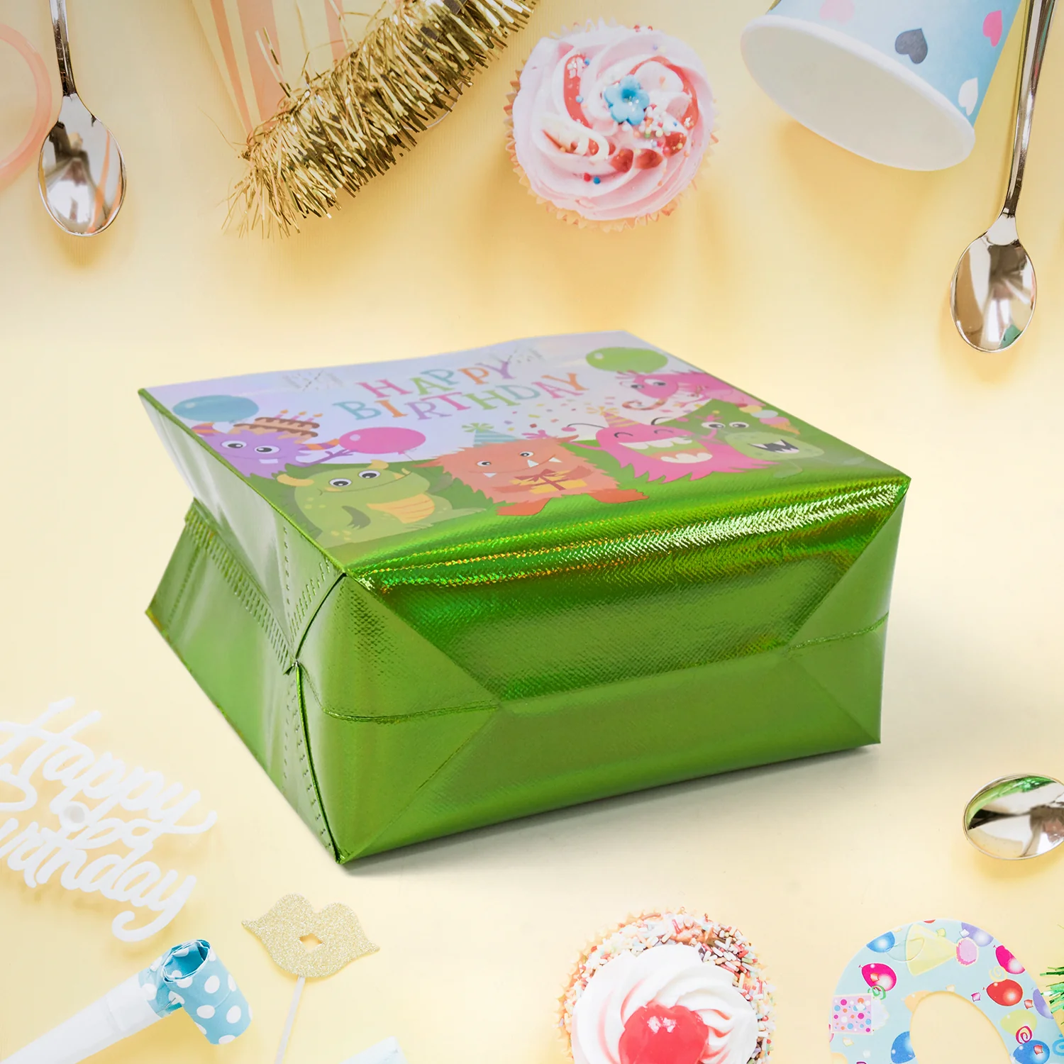 Birthday Gift Bag, Reusable Party Gift Bags (1 Pc / Mix Design) - Image 3