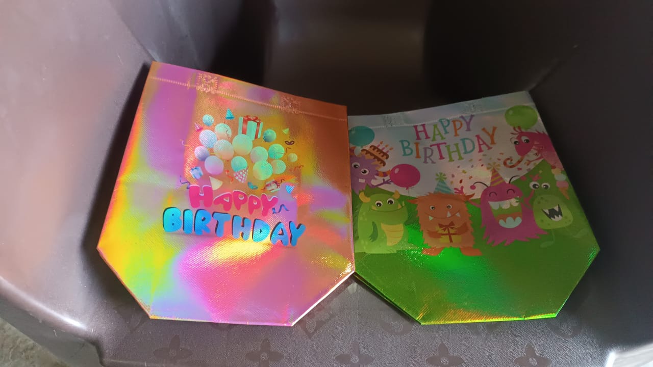 Birthday Gift Bag, Reusable Party Gift Bags (1 Pc / Mix Design) - Image 7