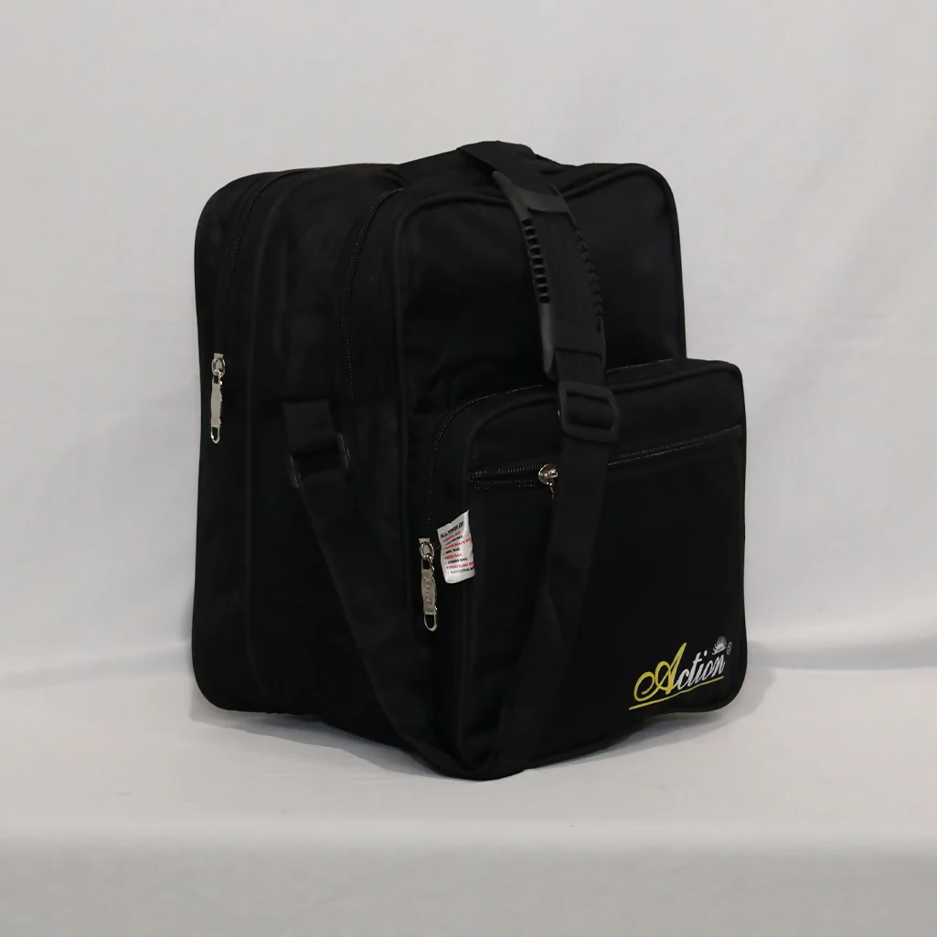 Black Action Tiffin Bag – Multi-Compartment Lunch Bag for Office & School - Image 5