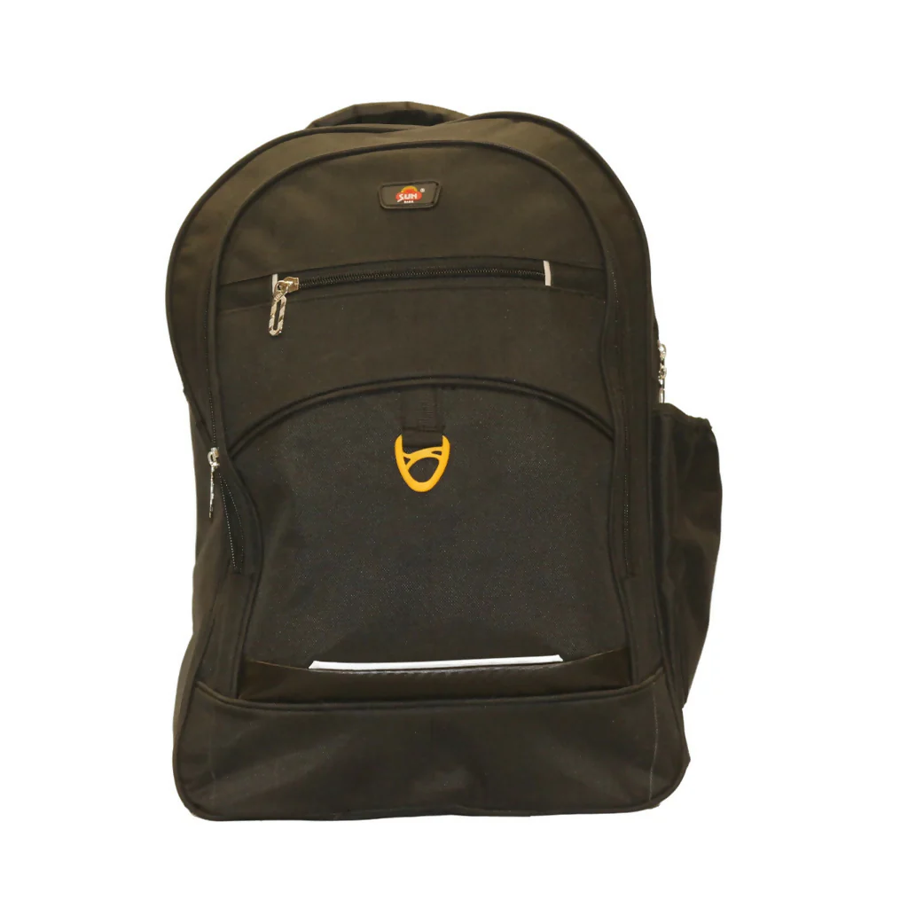 Black Backpack – Travel & Office Bag, Multi-Compartment Durable School Backpack - Image 5