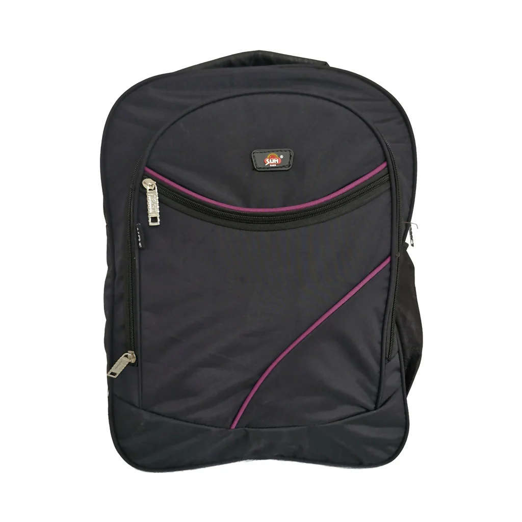 Multicolor Design Black Backpack - Image 5