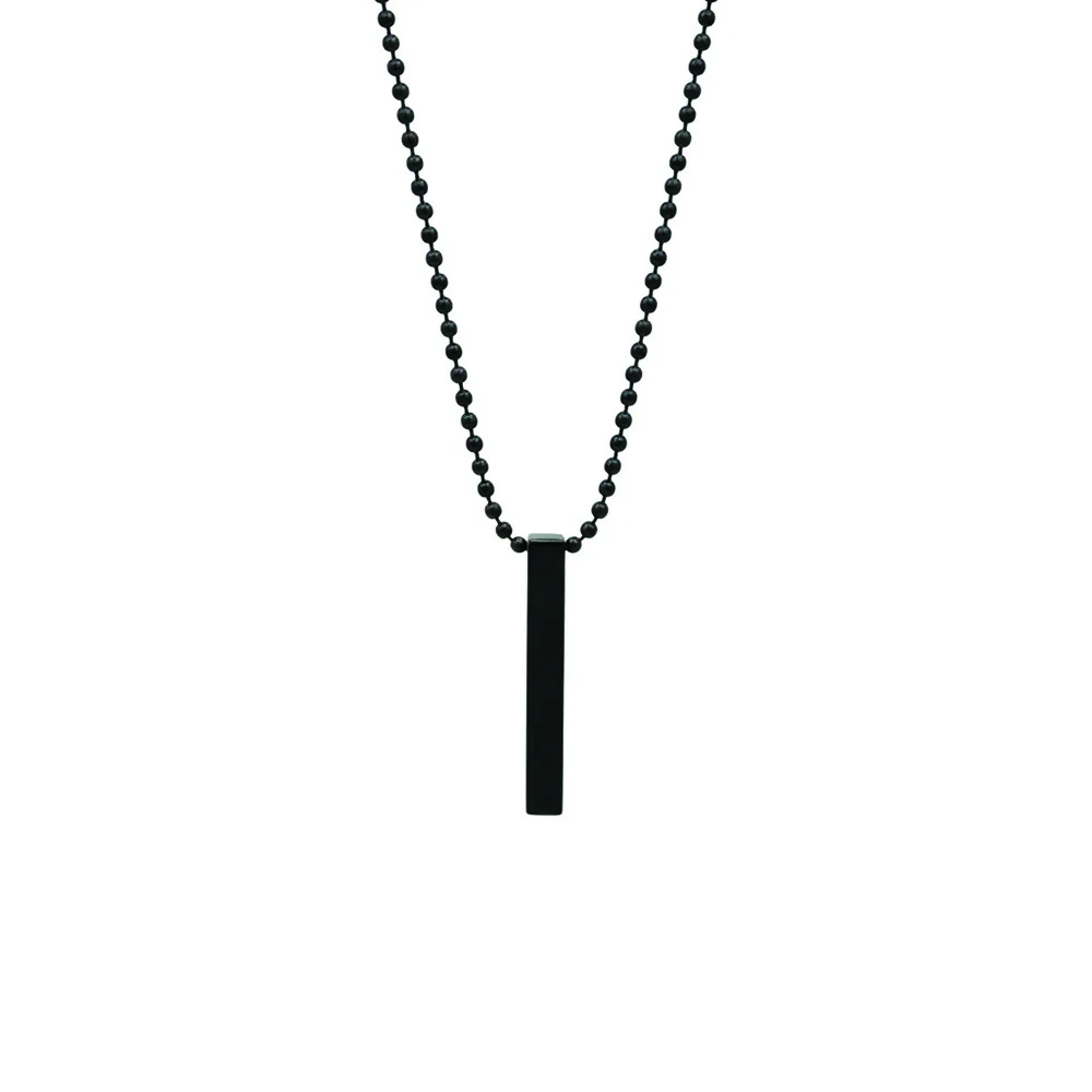 Black Bar Chain Pendent for mens - Image 4