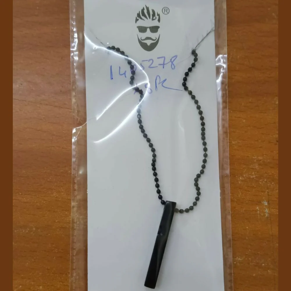 Black Bar Chain Pendent for mens - Image 7