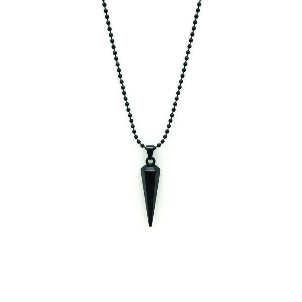 Black Bar Chain Pendent set For mens - Image 3
