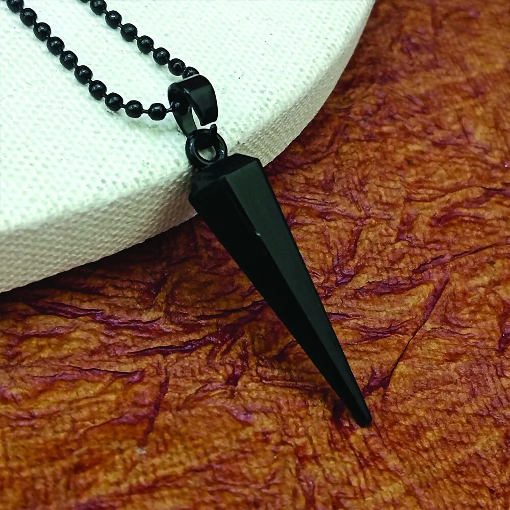 Black Bar Chain Pendent set For mens - Image 5