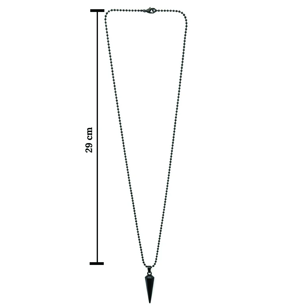 Black Bar Chain Pendent set For mens - Image 6