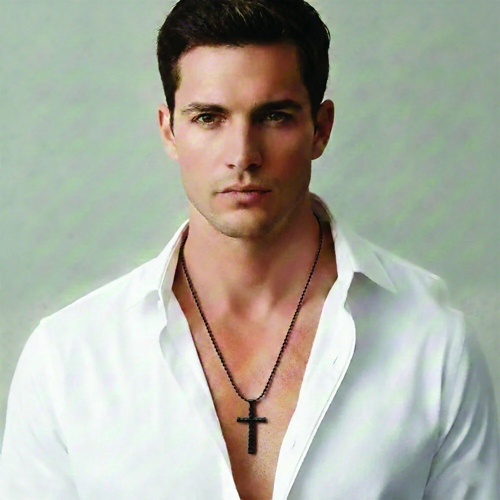 Black Cross Chain Pendent For mens - Image 2