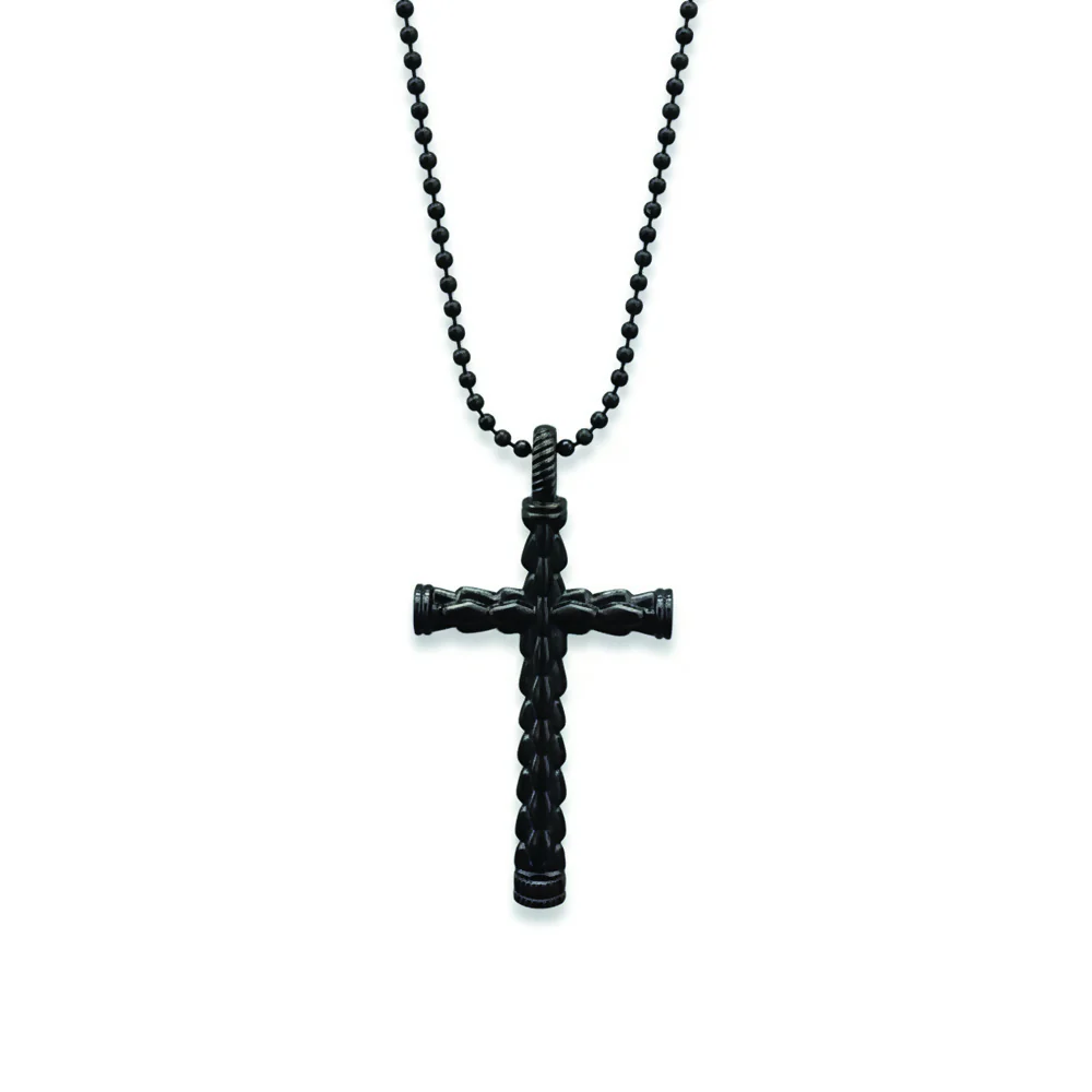 Black Cross Chain Pendent For mens - Image 3