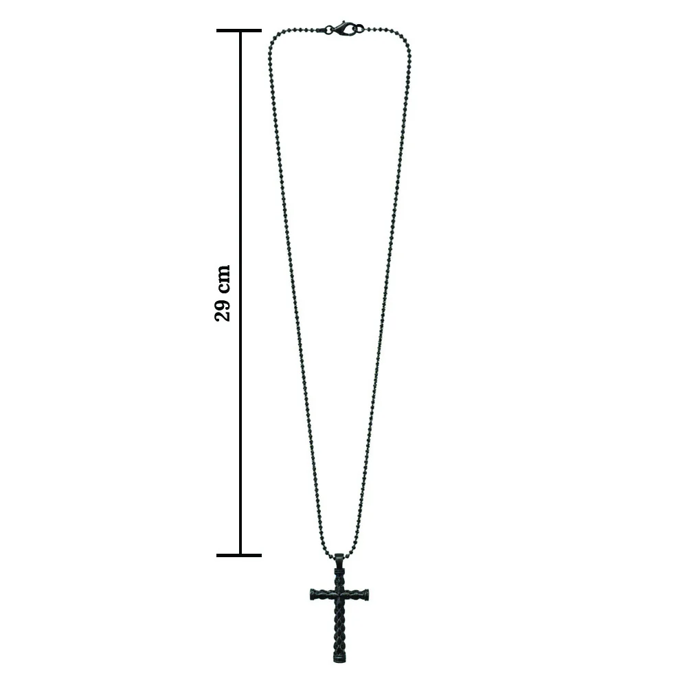 Black Cross Chain Pendent For mens - Image 8
