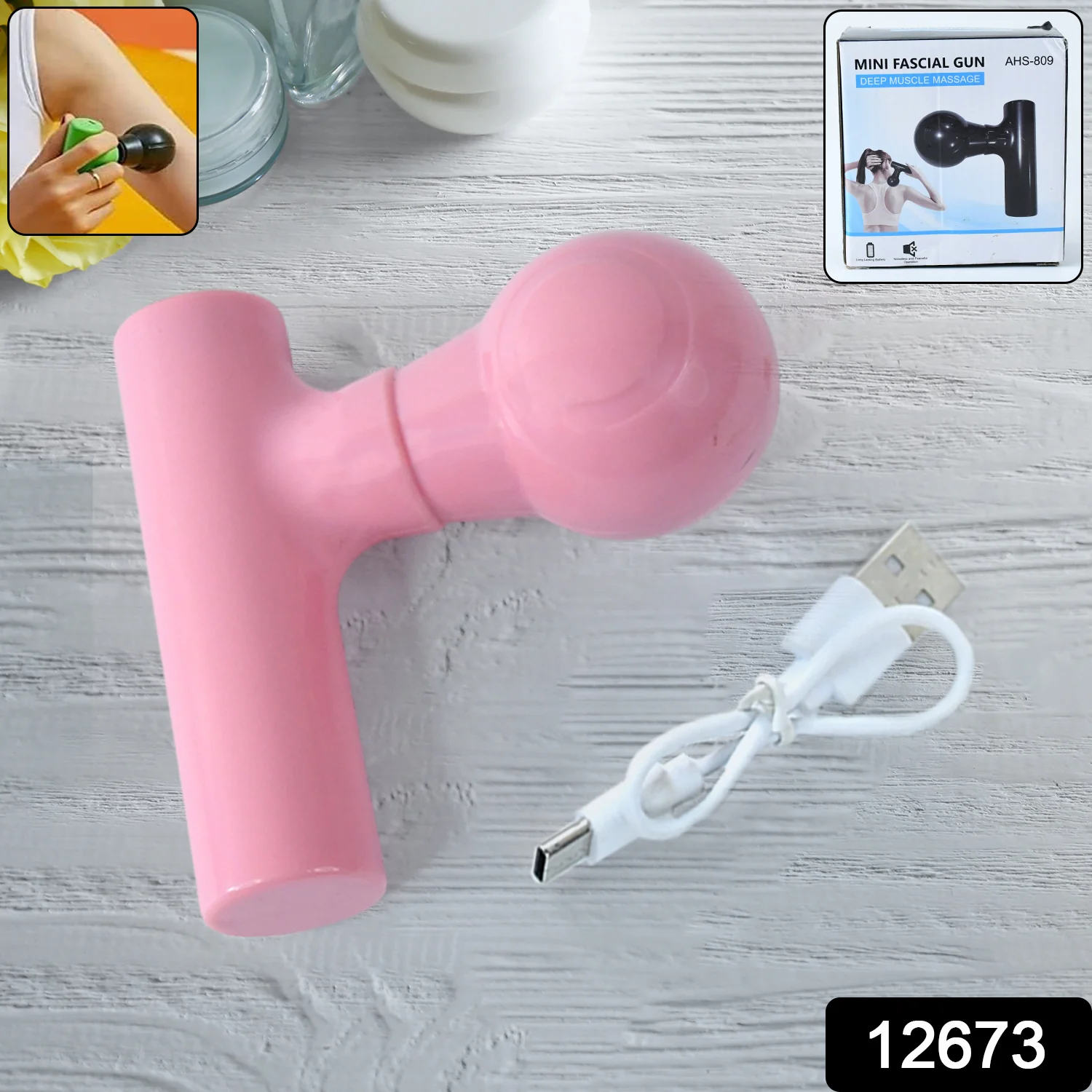 Black Mini Pocket Size Massager - Image 2