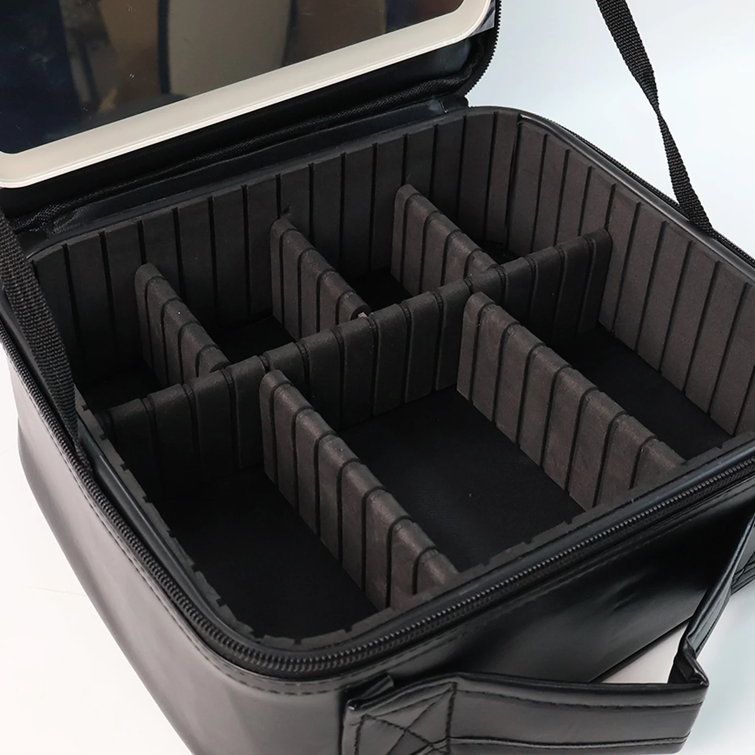 Black Premium LED Light Makeup Organizer Box (1 Pc) - Image 3