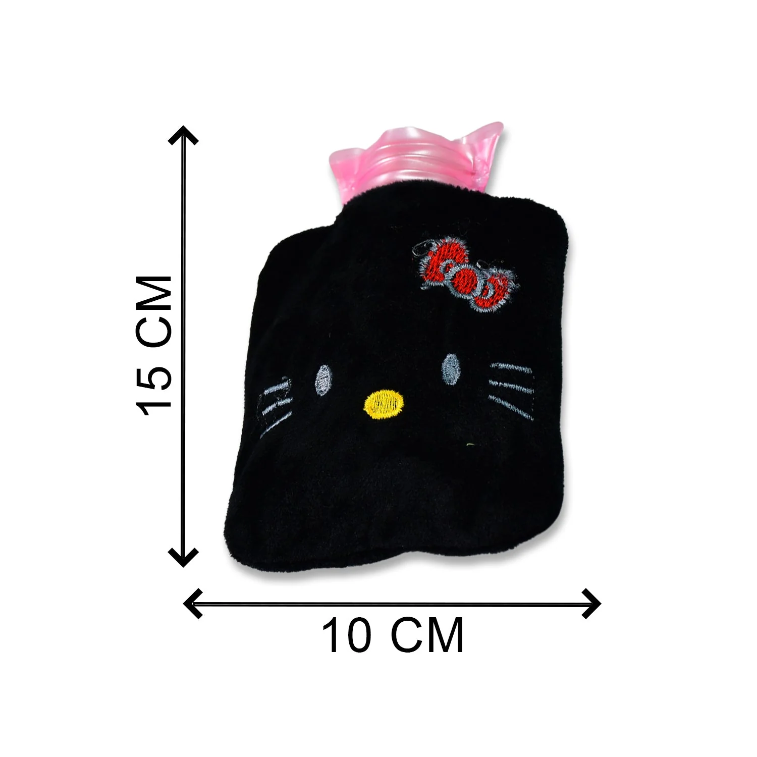 Black Small Hot Water Bag with Cover – Pain Relief & Warmer - Image 5