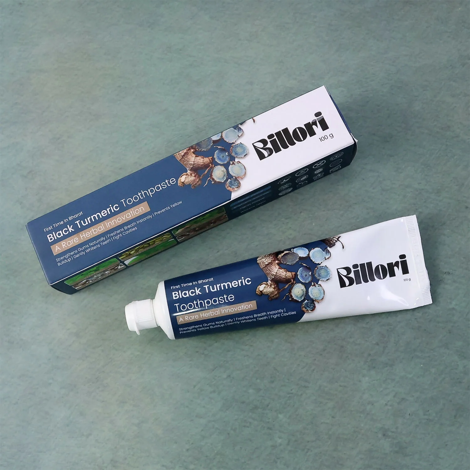 Black Turmeric Toothpaste with A Rare Herbal Innovation, First Time in Bharat (100 g) - Image 4