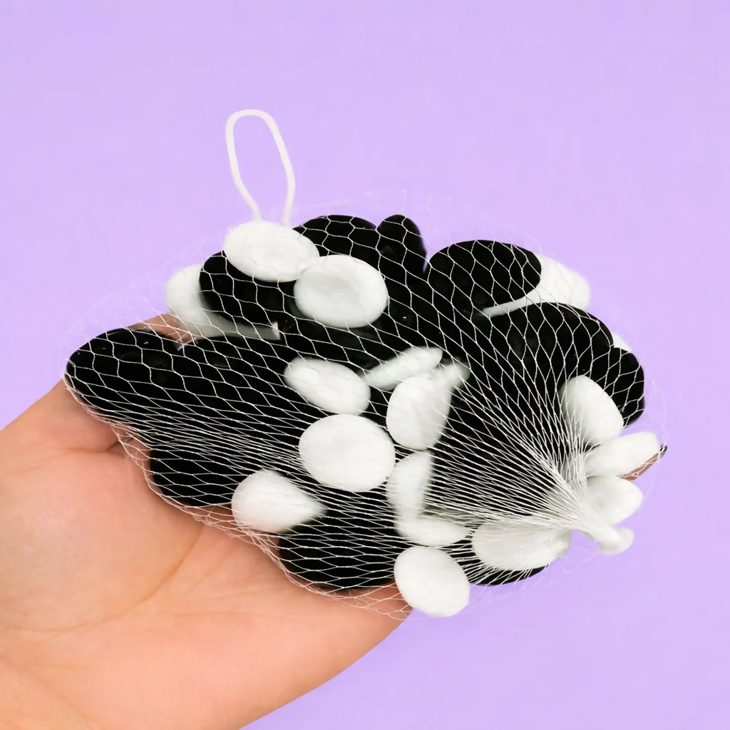 Black & White Decorative Pebbles for Planters and Fountains - Image 2