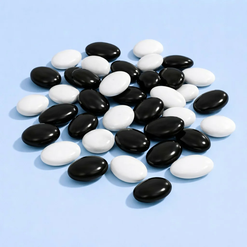 Black & White Decorative Pebbles for Planters and Fountains - Image 4