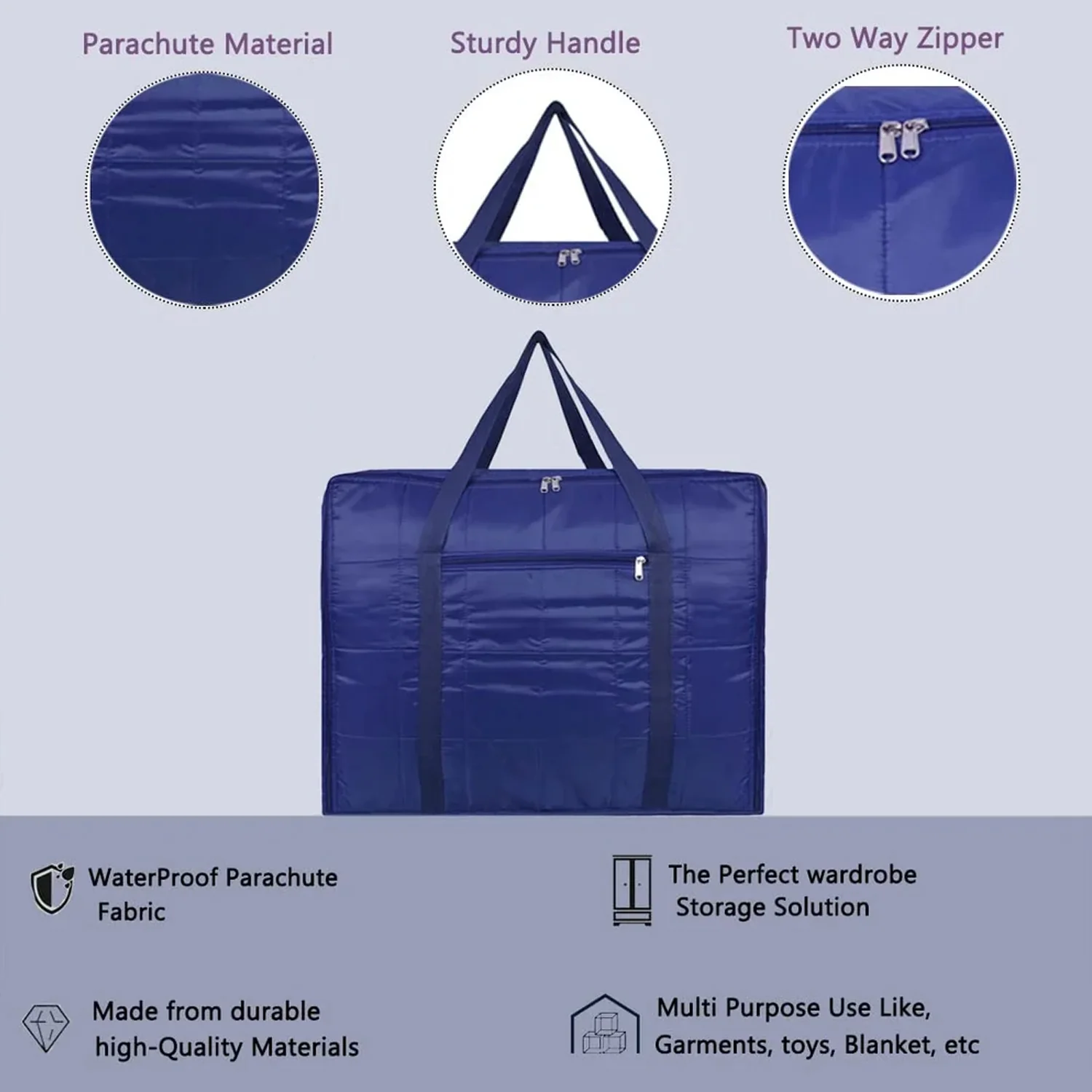Blanket Storage Bag (1 Pc / 60x47x33 cm) - Image 4