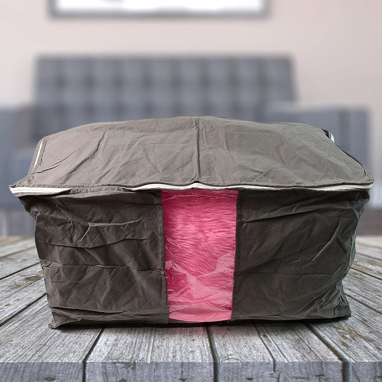 Foldable Quilted Storage Bag (1 Pc) - Image 4