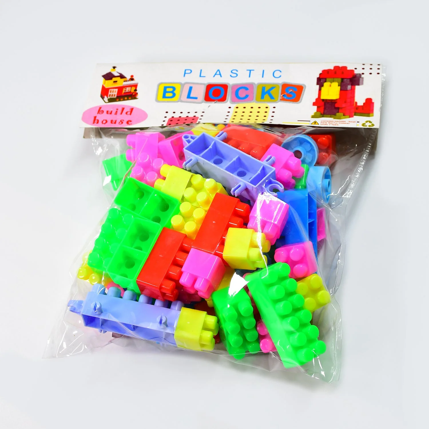 Multicolor Kids' Block Set for Fun & Learning (60 Pieces) - Image 4