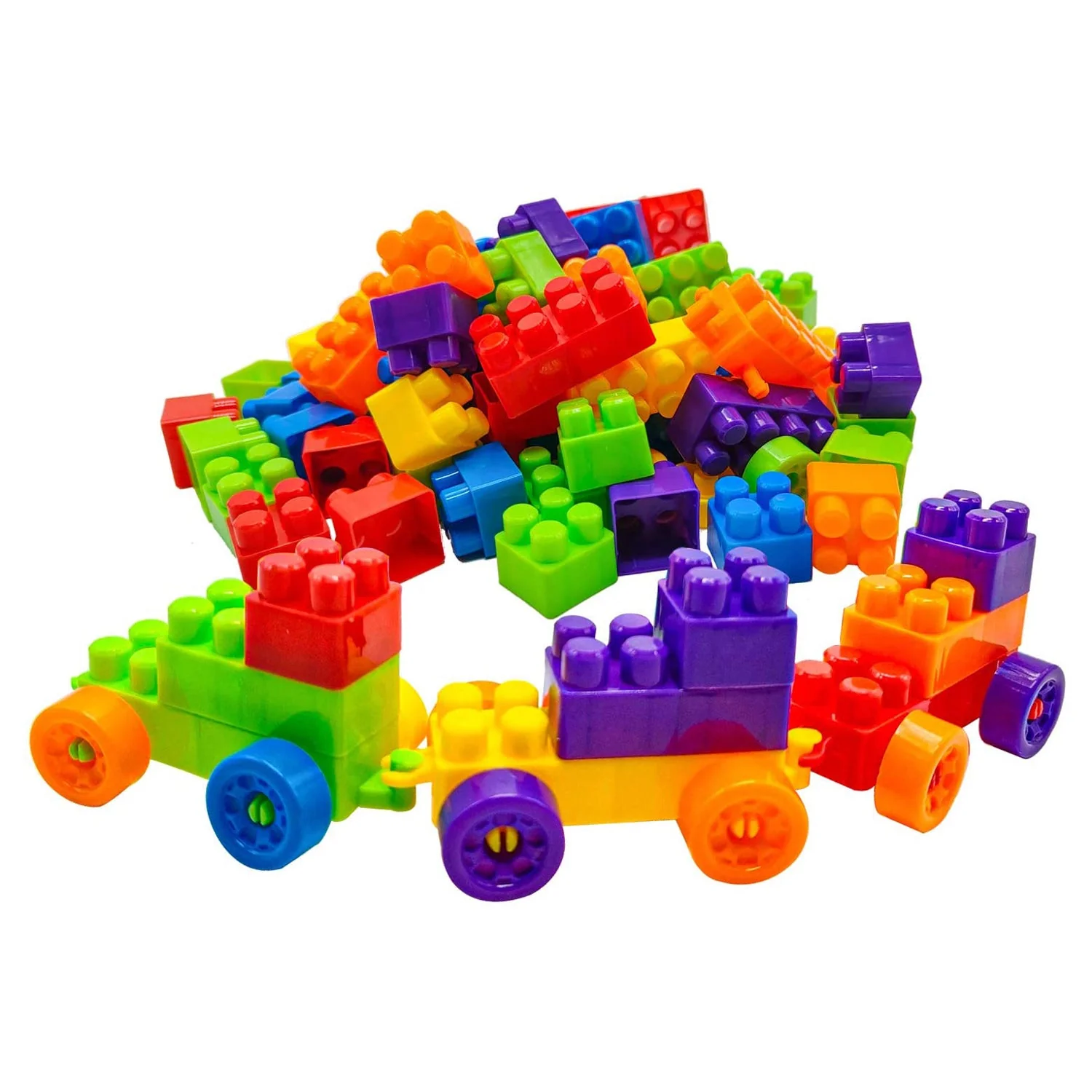 Multicolor Kids' Block Set for Fun & Learning (60 Pieces) - Image 5