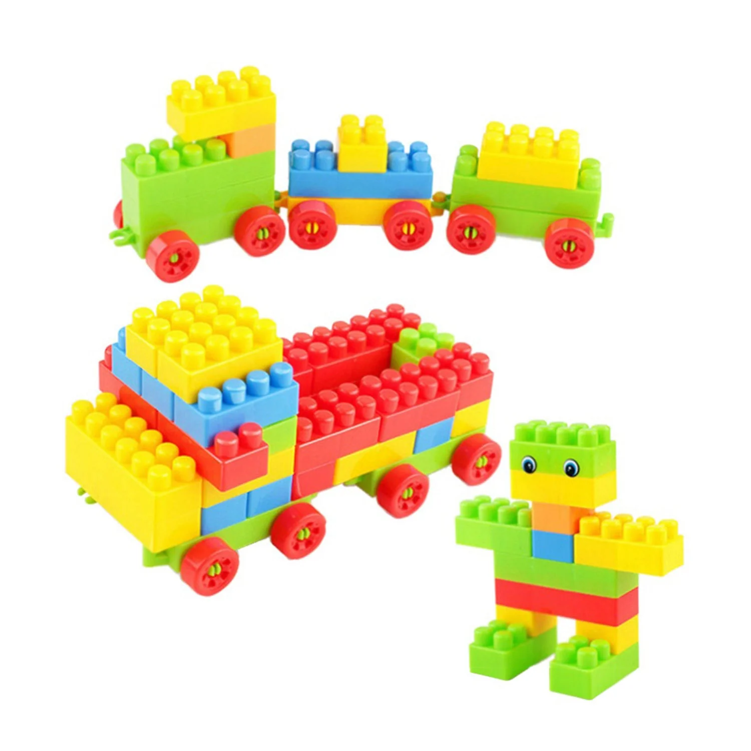 Multicolor Kids' Block Set for Fun & Learning (60 Pieces) - Image 7