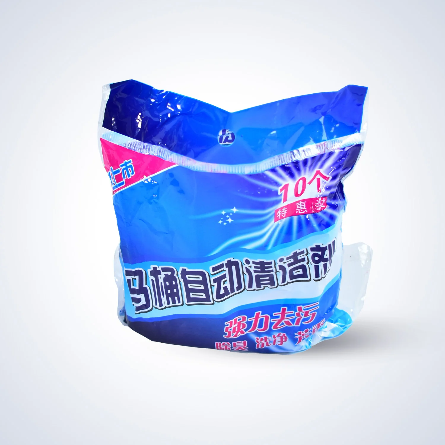 Blue Bubble Toilet Bowl Cleaner – Powerful Decontamination for Fresh Bathroom (10 Pc) - Image 4